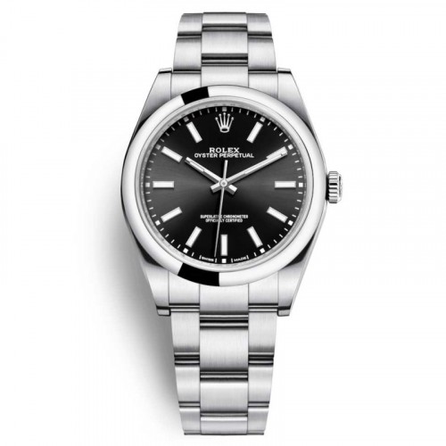ROLEX OYSTER PERPETUAL 39 STAINLESS STEEL BLACK 114300 (2019)