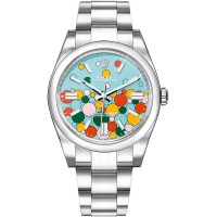 ROLEX OYSTER PERPETUAL 41 STAINLESS STEEL CELEBRATION DIAL (2023) - 124300