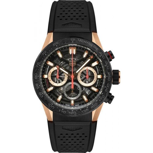 TAG HEUER CARRERA CHRONOGRAPH STEEL & GOLD 43MM AUTOMATIC (2019) - CBG2052.FT6143