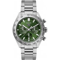 TAG HEUER CARRERA CHRONOGRAPH 44MM STEEL GREEN DIAL - CBN2A10.BA0643 