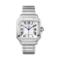 CARTIER SANTOS DE CARTIER WHITE DIAL LARGE MODEL STAINLESS STEEL 39.8MM(2022) - WSSA0018