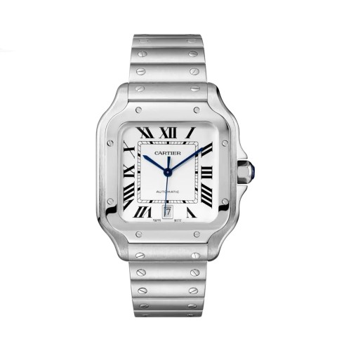 CARTIER SANTOS DE CARTIER WHITE DIAL LARGE MODEL STAINLESS STEEL 39.8MM(2022) - WSSA0018