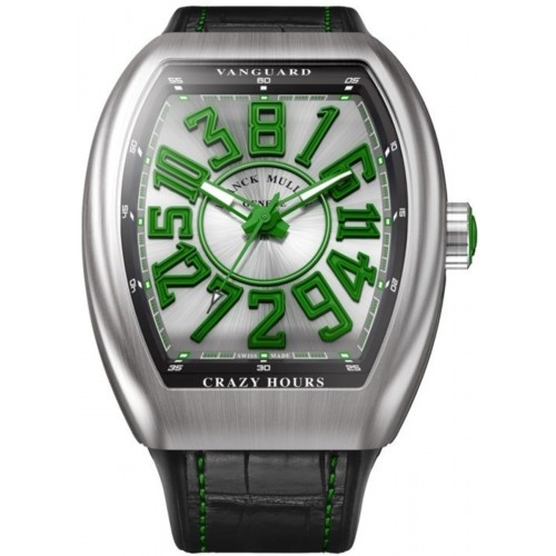 Franck Muller Vanguard Crazy Hour Green Stainless Steel 45MM