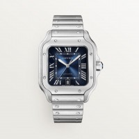 CARTIER SANTOS DE CARTIER BLUE LARGE MODEL STAINLESS STEEL 39.8MM(2024) - WSSA0071
