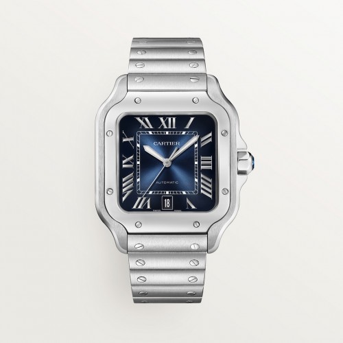 CARTIER SANTOS DE CARTIER BLUE LARGE MODEL STAINLESS STEEL 39.8MM(2024) - WSSA0071