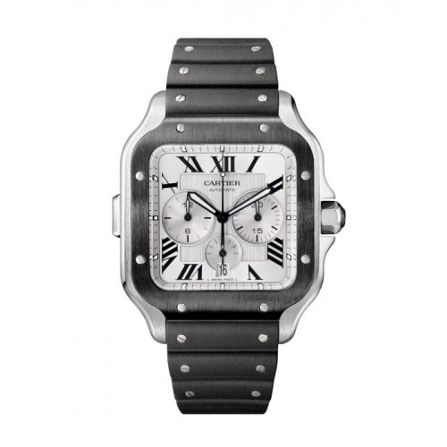 CARTIER SANTOS DE CARTIER EXTRA LARGE CHRONOGRAPH STEEL & ADLC (2021) - WSSA0017