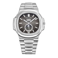 Patek Philippe Nautilus Annual Calendar Steel Grey Dial 