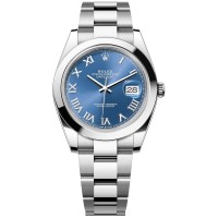 ROLEX DATEJUST ROMAN NUMERALS BLUE DIAL STAINLESS STEEL 41MM(2025) - 126300-0017 ROLEX DATEJUST ROMAN NUMERALS BLUE DIAL STAINLESS STEEL 41MM(2025) - 126300-0017