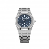 AUDEMARS PIGUET ROYAL OAK EXTRA-THIN "JUMBO" BLUE STAINLESS STEEL 39MM - 15202ST.OO.1240ST.01