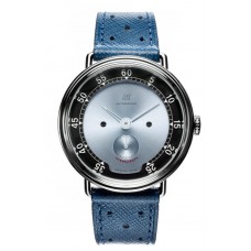 AUTODROMO INTEREUROPA MANUAL WIND SILVER BLUE DIAL 39MM