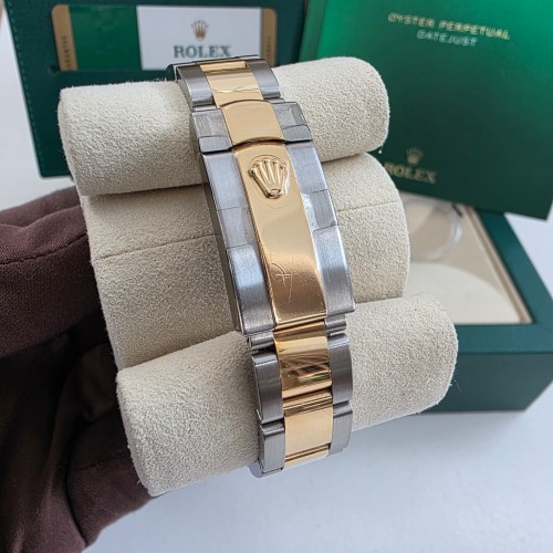 ROLEX DATEJUST OYTERSTEEL & YELLOW GOLD CHAMPAGNE DIAL DIAMONDS BEZEL 31MM(2020) - 178383-0001