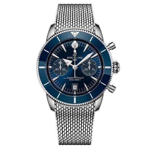 BREITLING SUPEROCEAN HERITAGE B01 CHRONOGRAPH BLUE STAINLESS STEEL 42MM(2025) - AB0156161C1A1