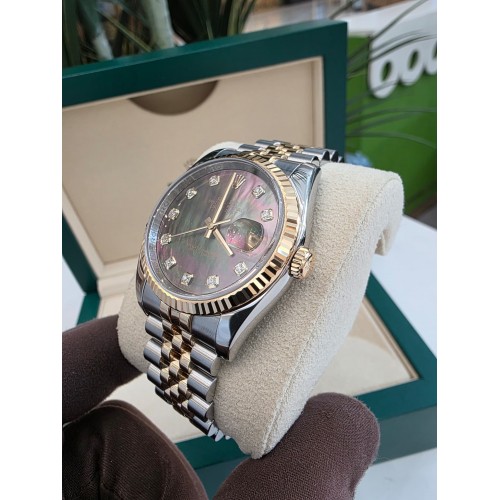 ROLEX DATEJUST MOP DIAMONDS JUBILEE STEEL & YELLOW GOLD 36MM(2014) - 116233