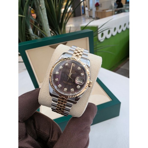 ROLEX DATEJUST MOP DIAMONDS JUBILEE STEEL & YELLOW GOLD 36MM(2014) - 116233