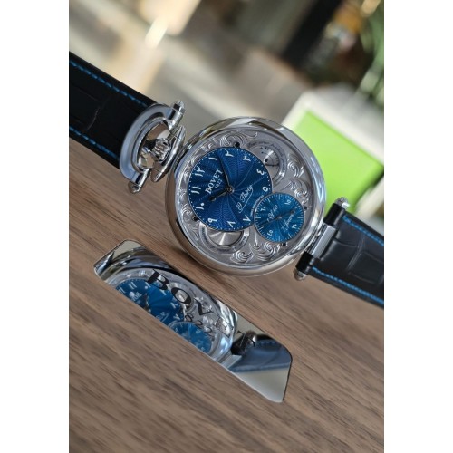 BOVET 1822 19THIRTY FLEURIER TURQUOISE GUILLOCHE ARABIC NUMERALS LIMITED EDITION OF 60 PIECES 42MM(2021) - NTS0055/17/HIN