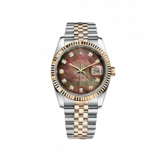 ROLEX DATEJUST MOP DIAMONDS JUBILEE STEEL & YELLOW GOLD 36MM(2014) - 116233
