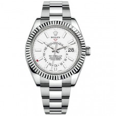 ROLEX SKY-DWELLER OYSTER WHITE DIAL STAINLESS STEEL 42MM - 326934(2020)