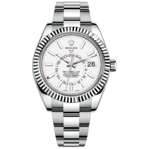 ROLEX SKY-DWELLER OYSTER WHITE DIAL STAINLESS STEEL 42MM - 326934(2020)