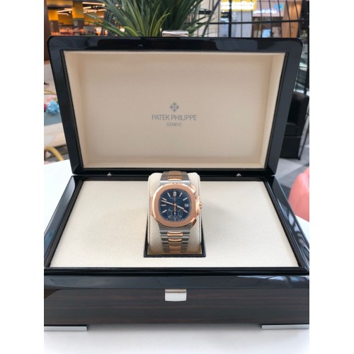 PATEK PHILIPPE NAUTILUS CHRONOGRAPH BLUE STEEL & ROSE GOLD 40.5MM - 5980/1AR-001(2020)