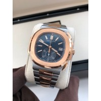 PATEK PHILIPPE NAUTILUS CHRONOGRAPH BLUE STEEL & ROSE GOLD 40.5MM - 5980/1AR-001(2020)