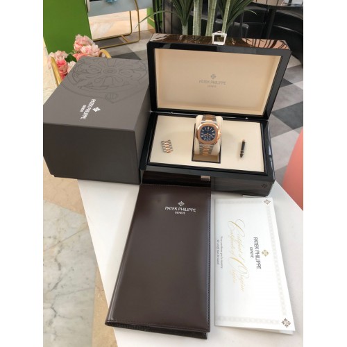 PATEK PHILIPPE NAUTILUS CHRONOGRAPH BLUE STEEL & ROSE GOLD 40.5MM - 5980/1AR-001(2020)