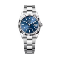 ROLEX DATEJUST FLUTED BEZEL BLUE OYSTERSTEEL 36MM - 126234 ROLEX DATEJUST FLUTED BEZEL BLUE OYSTERSTEEL 36MM - 126234