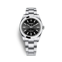 ROLEX OYSTER PERPETUAL 39 STAINLESS STEEL BLACK DIAL - 114300-0005