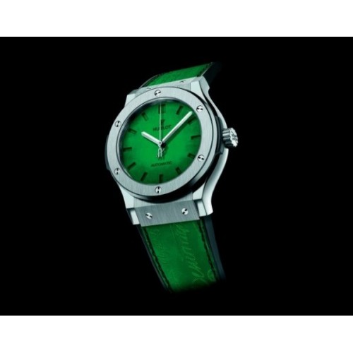 Shop Now Hublot Classic Fusion Green Berluti 45MM Ladies Watches in Dubai