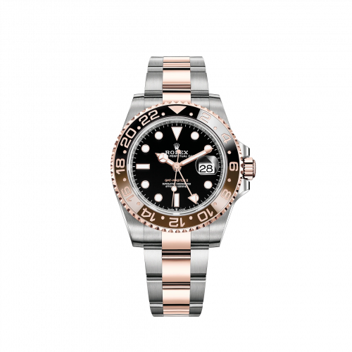 ROLEX GMT MASTER II "ROOTBEER" OYSTERSTEEL & ROSE GOLD 40mm 126711CHNR