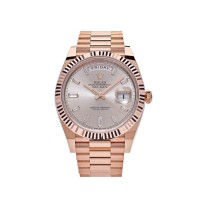 ROLEX DAY-DATE 40 ROSE GOLD SUNDUST SET WITH DIAMONDS 228235