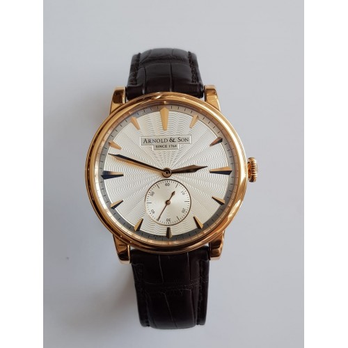 ARNOLD AND SON HMS1 GUILLOCHE ROSE GOLD 40MM - 1LCAP.S10A.C110A