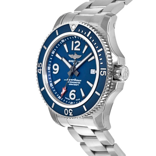 BREITLING SUPEROCEAN STAINLESS STEEL AUTOMATIC 44 BLUE  - A17367D81C1A1