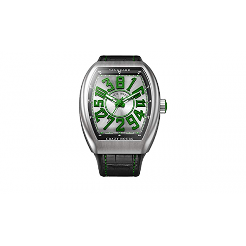 FRANCK MULLER VANGUARD CRAZY HOUR GREEN STAINLESS STEEL 45MM -  V 45 CH BR VR 